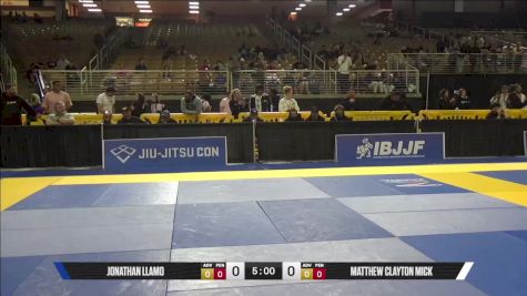 Matthew Clayton Mick vs Jonathan Llamo 2025 Pan Jiu Jitsu IBJJF Championship