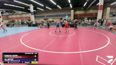 126 lbs Cons. Round 4 - Sardar Vadim, Warrior Trained Wrestling vs Eli Bryan, Cardinal Wrestling Club