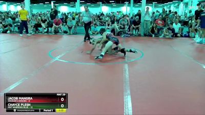 80 lbs Round 1 (6 Team) - Jacob Mangra, Vougar`s Honors vs Chayce Plesh, Mat Warriors Blue