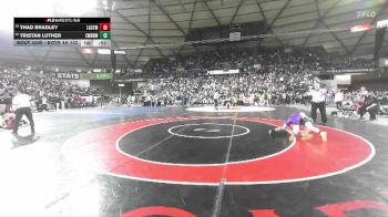 Boys 4A 132 lbs Cons. Round 1 - Thad Bradley, Lake Stevens vs Tristan Luther, Emerald Ridge