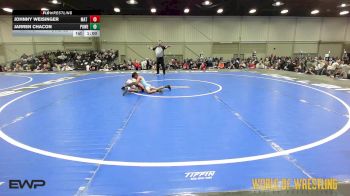 52 lbs Rr Rnd 1 - Johnny Weisinger, Mat Union Misfits 9U 1 vs Jarren Chacon, Powerhouse Gold 9U