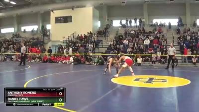 133 lbs 3rd Place Match - Daniel Haws, Centenary University (New Jersey) vs Anthony Romero, Oneonta State