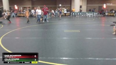 80 lbs Semis & 1st Wrestleback (8 Team) - Gage Richardson, Roundtree WA vs Collin Schafer, Team Palmetto