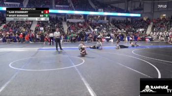 67 lbs Cons. Round 1 - Wyatt Burnside, Manhattan vs Ilam Stansbury, Smith County