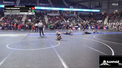 67 lbs Cons. Round 1 - Wyatt Burnside, Manhattan vs Ilam Stansbury, Smith County