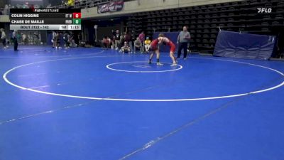 142 lbs Consolation - Colin Higgins, Ft Washington vs Chase De Maille, Frederick