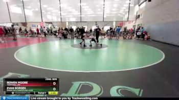 63 lbs Cons. Semi - Rowen Moore, Team Real Life vs Evan Borges, Idaho Falls Wrestling Club