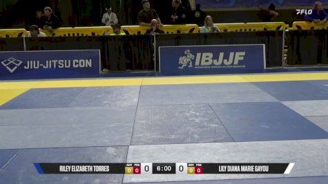 Lily Diana Marie Gayou vs Riley Elizabeth Torres 2026 Pan Jiu Jitsu IBJJF Championship