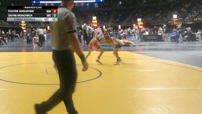 70 lbs Consy Pigtails - Colton Augustine, Danville vs Zayne Moncheck, Greensburg Salem