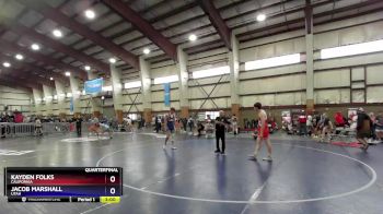 160 lbs Quarterfinal - Kayden Folks, California vs Jacob Marshall, Utah