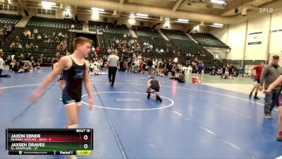 110 lbs Placement Matches (8 Team) - Jaxon Ebner, Kearney Matcats - Gold vs Jaxsen Draves, G.I. Grapplers