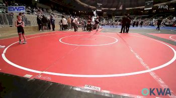 43 lbs Quarterfinal - JD Baker, Hilldale Youth Wrestling Club vs Cayden Robertson, Wagoner Takedown Club