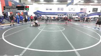 150 lbs Cons. Round 7 - Isaac Hernandez, Valley View vs Brandon Owen, Paloma Valley