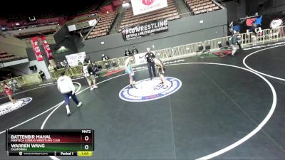 250 lbs Round 1 - Warren Wang, California vs Battenbir Mahal, Manteca Cobras Wrestling Club
