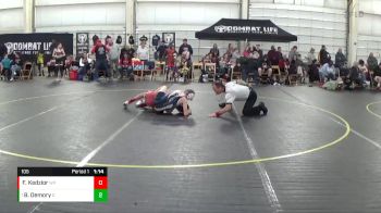 105 lbs Round 2 - Brady Demory, OC Thunder WC vs Foley Kedzior, Warren Pride