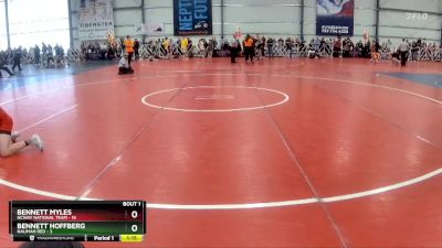 88 lbs Rd# 4- 2:00pm Friday Final Pool - Bennett Hoffberg, Nauman Red vs Bennett Myles, NCWAY National Team