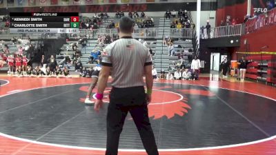 145 lbs 3rd Place Match - Kennedi Smith, Davenport vs Charlotte Smith, Bettendorf