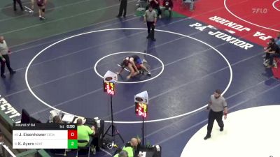 192 lbs Round Of 64 - John Eisenhower, Cedar Cliff vs Kaydin Ayers, North East