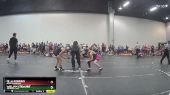 70 lbs Cons. Round 2 - Ella Robbins, Bison Takedown vs William Stewart, 706wrestling