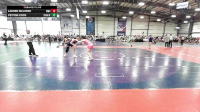 120 lbs Rr Rnd 1 - Lauren McAteer, MetroWest United vs Peyton Cock, Team Nebraska