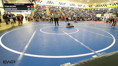 55 lbs Rr Rnd 1 - Kyng Walker, Barnsdall Youth Wrestling vs Jantzen Duran, Jay Wrestling Club