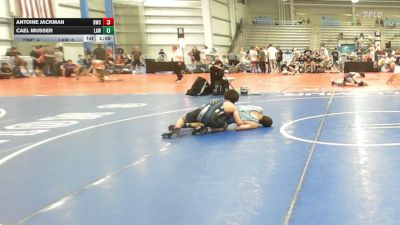 113 lbs Rr Rnd 1 - Antoine Jackman, Doughboy Black - HSB vs Cael Musser, LAW Red - HSB