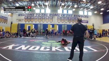 135 lbs Quarterfinal - Amelia Parizo, Braden River High School vs Aniyah Leon-Goodrich, Eagle Empire