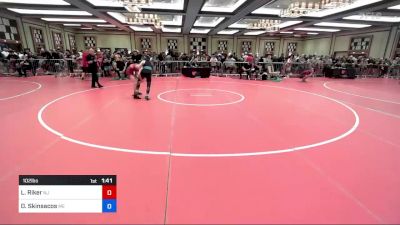 102 lbs Consi Of 8 #2 - Luke Riker, Nj vs Damianos Skinsacos, Me