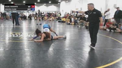 110 lbs Rr Rnd 1 - Hazel Rodarte, Mat Demon Girls Black - GK12E vs Araceli Clem, Quest - GK12E
