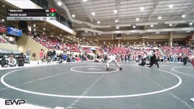 95 lbs Cons. Round 2 - Beau Eck, Brawlers vs Daxin Allen, Paola