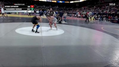 120 lbs Cons. Round 6 - Alejandro Vargas, Crook County vs Ayden Caywood, Nampa