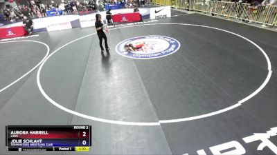 53 lbs Round 2 - Aurora Harrell, LAWC vs Jolie Schlaht, Terminators Wrestling Club