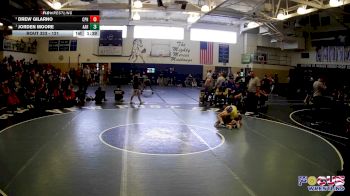 121 lbs 1st Place Match - Jorden Moore, Avella Area Hs vs Drew Gilarno, Commodore Perry Hs