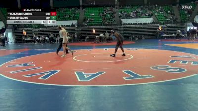 6A 175 lbs Cons. Round 3 - Malachi Harris, Gadsden City vs Chase Waits, Jasper