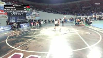 2A/1A Boys 150 Quarterfinal - Kayden Tiller, Oakridge Boys vs Zachary Parton, Irrigon Boys