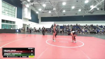 155 lbs Round 1 - Meleny Dimas, Canyon Springs High School Wre vs Serenity Rodriguez, 951 Wrestling Club