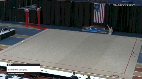 Samantha Langley - Ball - 2021 Rhythmic Elite Qualifier