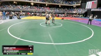 5A 285 lbs Cons. Round 1 - Kei`Aviyahn Evans, San Antonio MacArthur vs Ryder Hatton, Lubbock Cooper