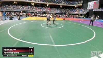 5A 285 lbs Cons. Round 1 - Kei`Aviyahn Evans, San Antonio MacArthur vs Ryder Hatton, Lubbock Cooper