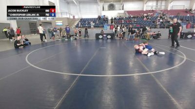 75 lbs Cons. Sub-quarters - Jacob Buckley, Helena Wrestling Club vs Christopher LeBlanc Jr., Powell Wrestling Club
