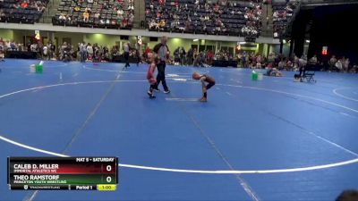 45 lbs Round 2 - Caleb D. Miller, Immortal Athletics WC vs Theo Ramstorf, Princeton Youth Wrestling