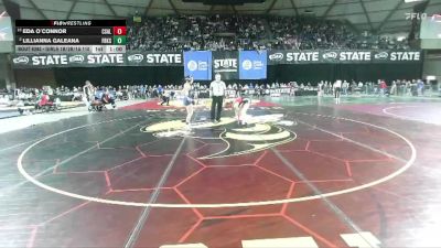 Girls 1B/2B/1A 110 Cons. Round 4 - Eda O`Connor, Columbia (White Salmon) (Girls) vs Lillianna Galeana, Forks (Girls)