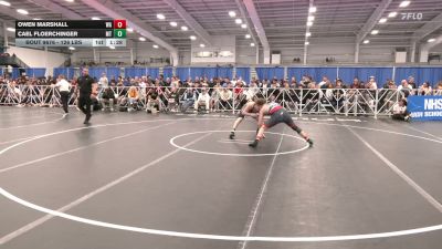 126 lbs Final - Owen Marshall, WA vs Cael Floerchinger, MT
