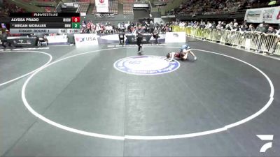 Champ. Round 1 - Alyssa Prado, Mayfair High School Wrestling vs Megan Morales, Red Wave Wrestling