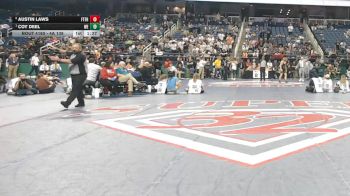 4A 138 lbs 1st Place Match - Coy Deel, West Craven High School vs Austin Laws, Fred T. Foard High School