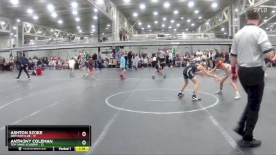 88 lbs Semis (4 Team) - Ashton Szoke, Grit Mat Club vs Anthony Coleman, Top Dawg Academy