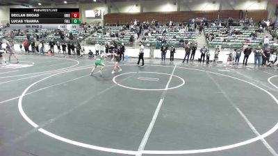 70 lbs Rr Rnd 2 - Declan Broad, Greenwave Youth WC vs Lucas Ybarra, Fallon Outlaws WC