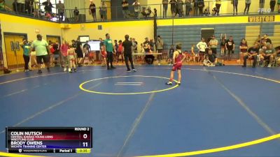 56 lbs Round 2 - Brody Owens, Wichita Training Center vs Colin Nutsch, Central Kansas Young Lions Wrestling Club