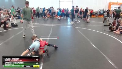 45 lbs Semifinal - Laykin Arnott, Seymour Youth Wrestling vs Cayden Shewalter, Dorman Youth