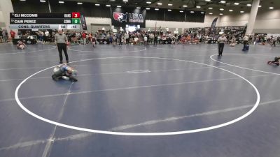 67 lbs Cons. Quarters - Cain Perez, SWAT - Savage Wrestling Athletic Team vs Eli McComb, Kansas